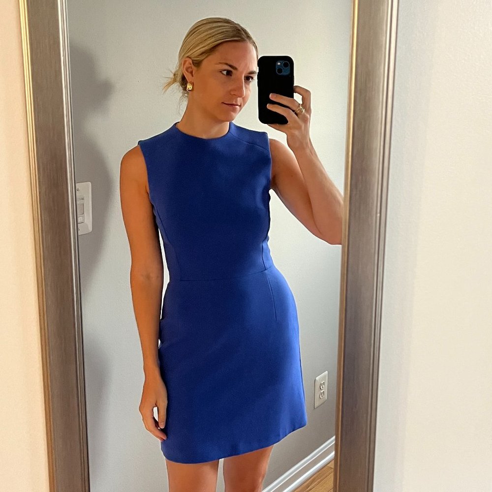 French Connection Sundae Dress in Blue